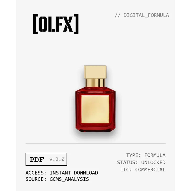 Baccarat Rouge 540 Extrait de Parfum Formula (Maison Francis Kurkdjian Type)